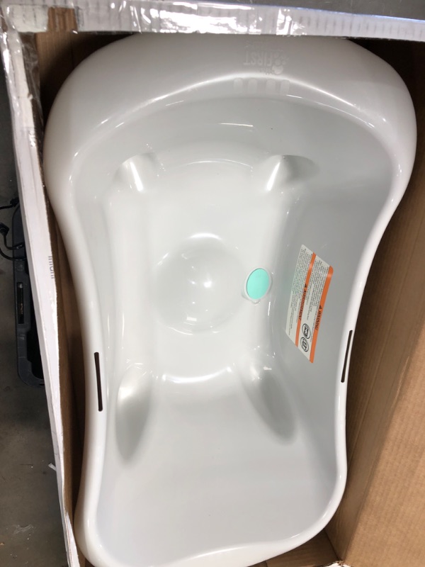 Photo 4 of **MISSING PARTS*8 The First Years 4-in-1 Warming Comfort Tub in Teal/white White/teal
