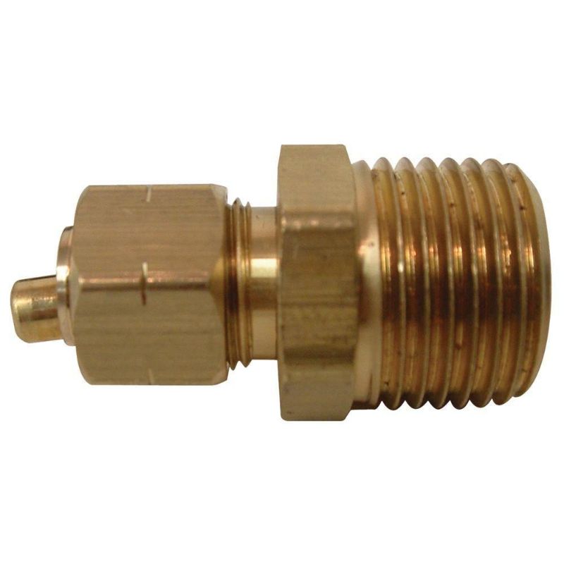 Photo 1 of ***SET OF 3** Everbilt 3/8 in. Compression X 1/2 in. MIP Brass Adapter Fitting (2-Pack)
