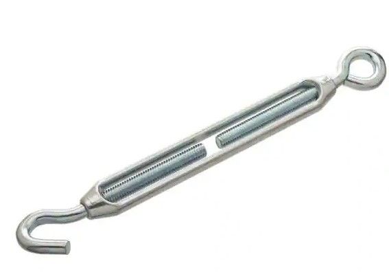 Photo 1 of ***SET OF 10** Everbilt
7/32 in. x 6-1/4 in. Zinc-Plated Turnbuckle Hook/Eye