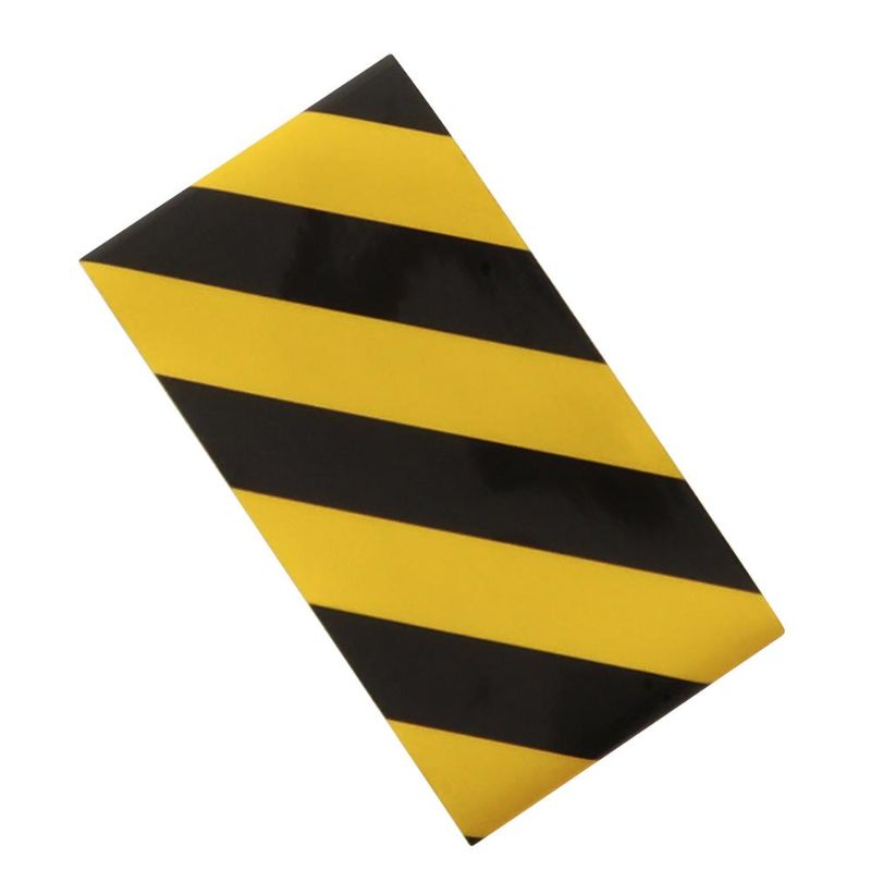 Photo 1 of ***SET OF 4** Everbilt 2 in. X 24 in. Black/Yellow Reflective Tape, Black and Yellow
