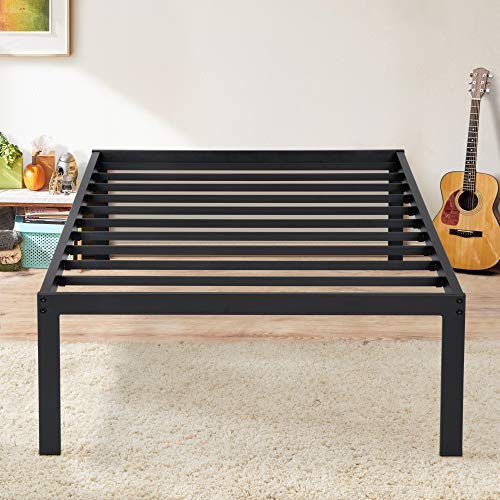 Photo 1 of **MISSING PARTS** Olee Sleep 16 Inch Dura Metal Steel Slate Bed Frame, Twin XL, Black
