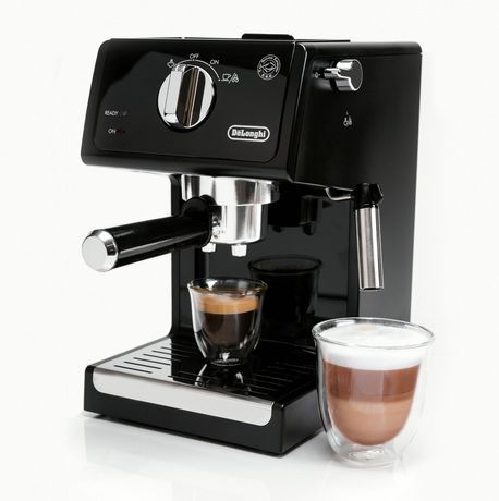 Photo 1 of ***MISSING PARTS** De'Longhi ECP3120 15 Bar Espresso Machine with Advanced Cappuccino System, 9.6 X 7.2 X 11.9 Inches, Black/Stainless Steel
