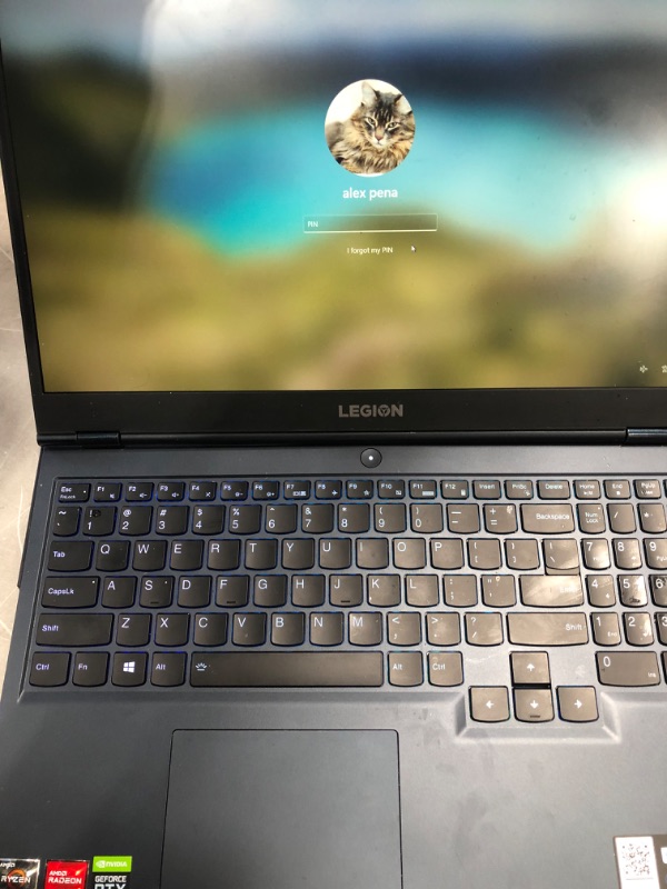 Photo 7 of ***LOCK ON PASSWORD SCREEN* Lenovo Legion 5 Gaming Laptop, 15.6" FHD Display, AMD Ryzen 7 5800H, 16GB RAM, 512GB Storage, NVIDIA GeForce RTX 3050Ti, Windows 10H, Phantom Blue
