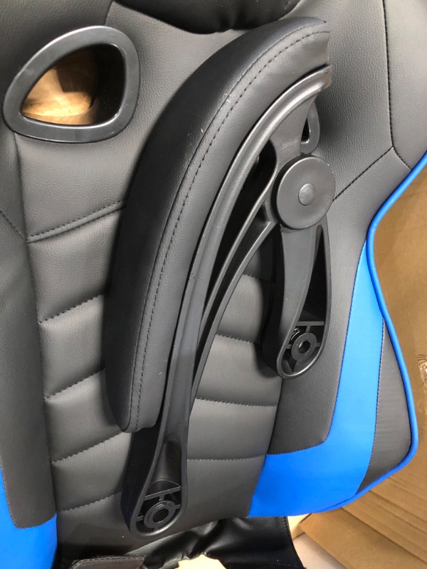 Photo 1 of Respawn RSP-110 Racing Style Gaming, Reclining Ergonomic Chair with Footrest, Blue