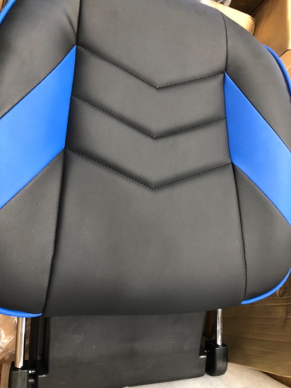 Photo 1 of Respawn RSP-110 Racing Style Gaming, Reclining Ergonomic Chair with Footrest, Blue