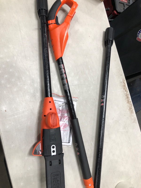 Photo 2 of **Unable to test** BLACK+DECKER 20V MAX* Pole Saw, 8-Inch, Tool Only (LPP120B)
