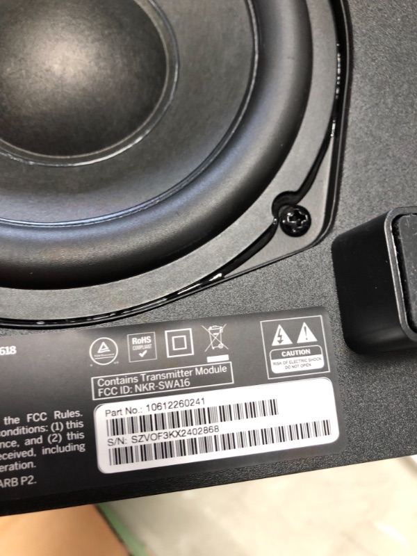 Photo 1 of VIZIO 20" 2.1 Sound Bar