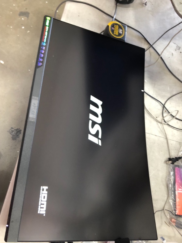 Photo 2 of MSI Full HD Non-Glare 1ms 2560 x 1440 165Hz Refresh Rate 2K Resolution Free Sync 27" Curved Gaming Monitor (Optix G27CQ4) - Black