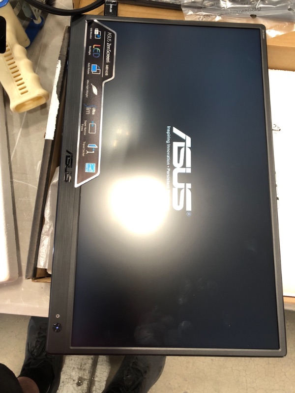 Photo 2 of ASUS ZenScreen 15.6” 1080P Portable USB Monitor (MB166C) - Full HD, IPS, USB Type-C, USB-Powered, Flicker Free, Blue Light Filter, Tripod Mountable, Anti-Glare Surface, Protective Sleeve