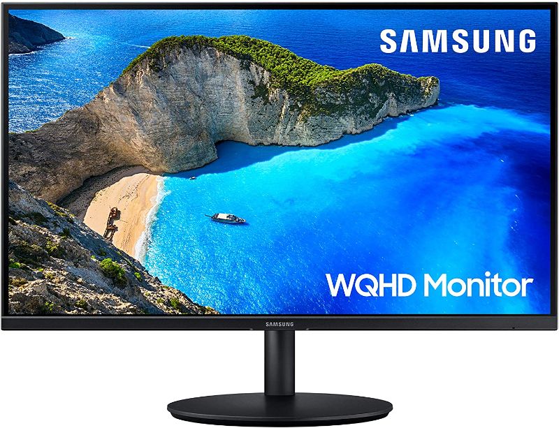 Photo 1 of SAMSUNG T700 Series 27-Inch WQHD (2560x1440) Computer Monitor, 75Hz, IPS Panel, HDMI, Display Port, Height Adjustable Stand, FreeSync (LF27T700QQNXZA)