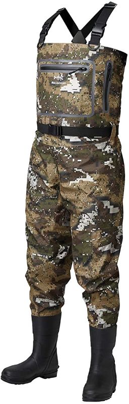 Photo 1 of BASSDASH Breathable Ultra Lightweight Veil Camo Chest Stocking Foot Fishing Hunting Waders for Men
medium long feet 11