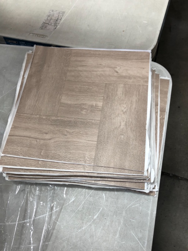 Photo 2 of 1 case 
Armstrong Flooring 12 in. W x 12 in. L Natural Hickory Low Gloss Peel and Stick Floor Vinyl Tile (45 sq. ft./case)