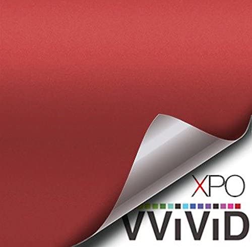 Photo 1 of ***PACK OF 2** VViViD Satin Matte Red Vinyl Wrap Roll with Air Release Technology (25ft x 5ft)
