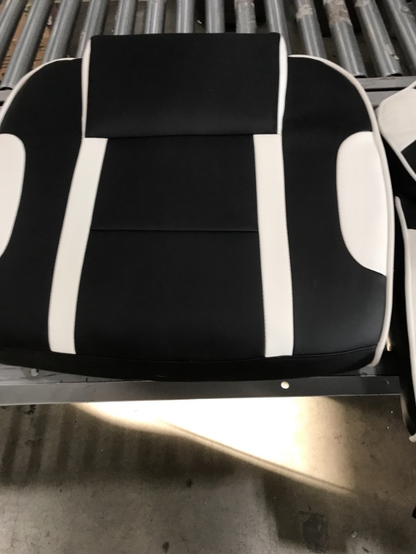 Photo 3 of **DAMAGED**68 White Gaming Racing Ergonomic Computer Chair with Fully Reclining Back - All