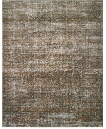 Photo 1 of Amber Lewis x Loloi Billie 8'6" x 11'6" Tobacco and Rust Area Rug
