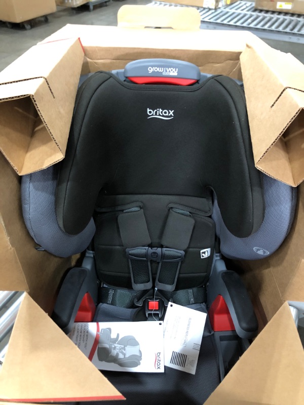 Photo 2 of Britax Grow with You ClickTight Plus Harness-2-Booster Car Seat, Jet Safewash Fabric
