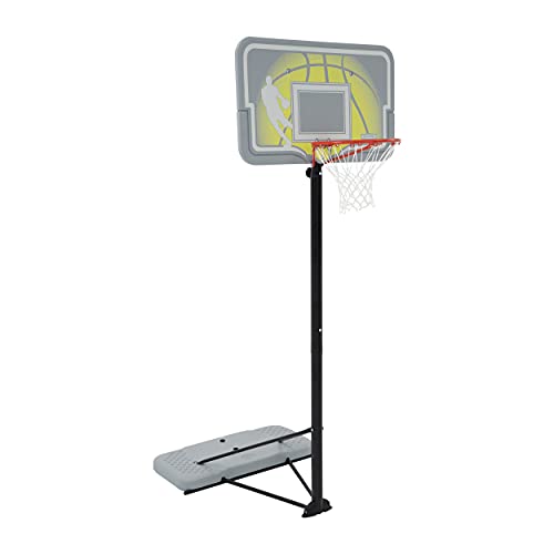 Photo 1 of Lifetime 90992 Full-Size Height Adjustable Portable Basketball Hoop, 7.5 to 10 Foot Telescoping Adjustment, 44-Inch Impact Backboard
