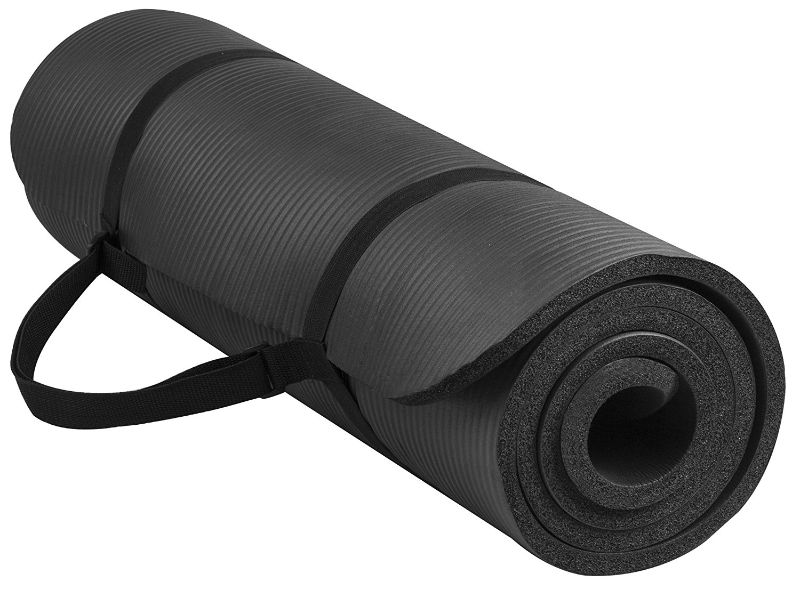 Photo 1 of The Hensley 1/2-Inch Yoga Mat, Black
