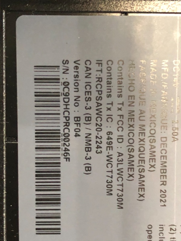 Photo 1 of OPENED
SAMSUNG M5 Series 24-Inch FHD 1080p Smart Monitor & Streaming TV (Tuner-Free), Netflix, HBO, Prime Video, & More, Apple Airplay, Built-in Speakers, Remote Included (LS24AM506NNXZA)
MISSING STAND