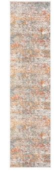 Photo 1 of  Abstract Area Rug in Grey/Orange  2ft x 6ft runner 
