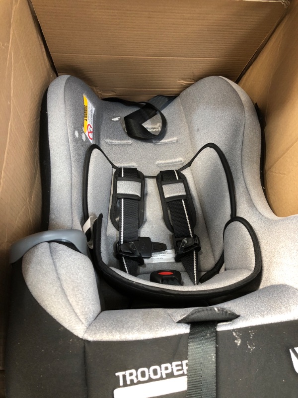 Photo 2 of Baby Trend Trooper™ 3-in-1 Convertible Car Seat - Moondust - Light Gray
