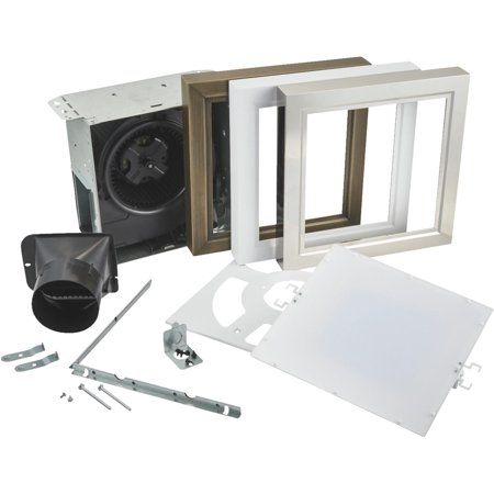 Photo 1 of Broan 110 CFM Decorative Bathroom Exhaust Fan with LED Light and Easy Change Trim Kit, ENERGY STAR
