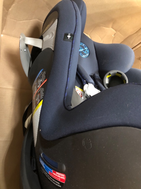 Photo 4 of Cybex Sirona S Rotating Convertible Car Seat with SensorSafe 2.1, Children Newborn to Four Years, Easy Child Load, Infant Baby Toddler Preschooler, Indigo Blue
