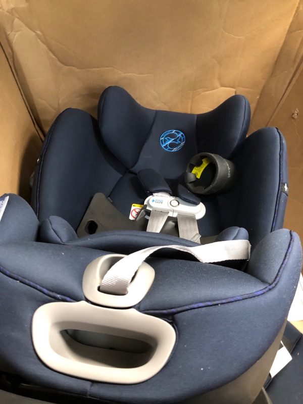 Photo 2 of Cybex Sirona S Rotating Convertible Car Seat with SensorSafe 2.1, Children Newborn to Four Years, Easy Child Load, Infant Baby Toddler Preschooler, Indigo Blue
