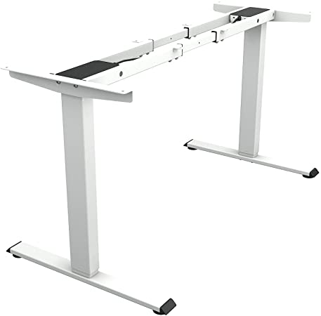 Photo 1 of TOPSKY Dual Motor Electric Adjustable Standing Computer Desk for Home and Office (White Frame only)