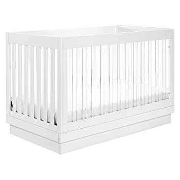 Photo 1 of Babyletto Harlow Acrylic 3-in-1 Convertible Crib with Toddler Bed Conversion Kit in White with Acrylic Slats, Greenguard Gold Certified
Product Dimensions	?53.63 x 30 x 34.63 inches