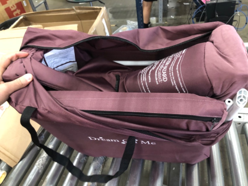 Photo 2 of Dream On Me, Traveler Portable Bassinet, Berry