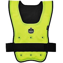 Photo 1 of Ergodyne Chill-Its 6687 Economy Dry Evaporative Cooling Vest, Lime, L/XL, 12685
