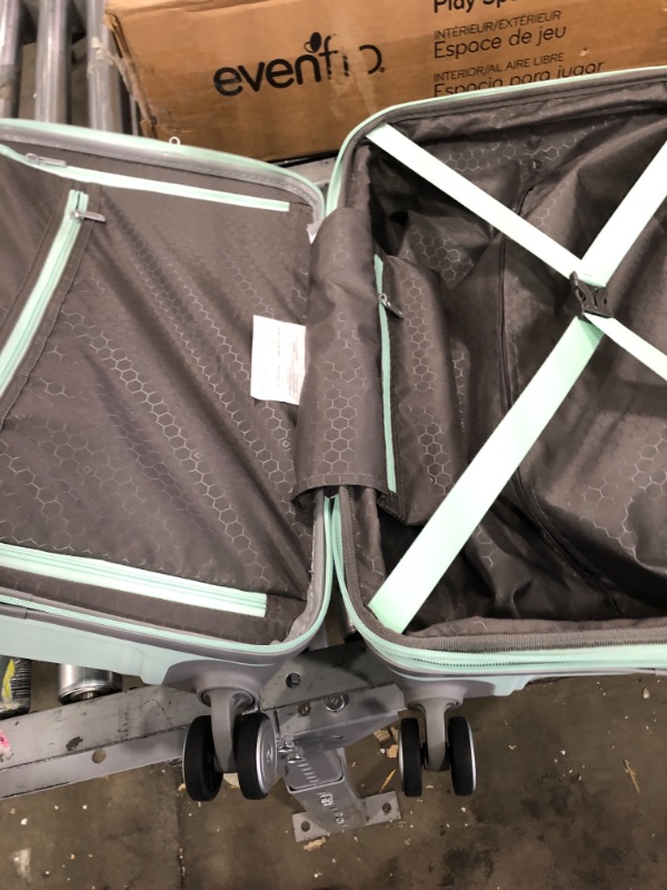 Photo 3 of Samsonite Freeform Hardside Expandable with Double Spinner Wheels, Mint Green, Checked-Medium 24-Inch
