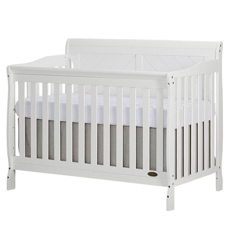 Photo 1 of Dream on Me Ashton Full Panel Convertible 5 in 1 Crib, White
