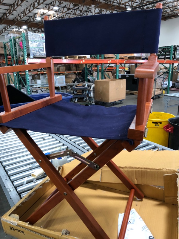 Photo 1 of Casual Home 18" Director's Chair Natural Frame with BLUE Canvas