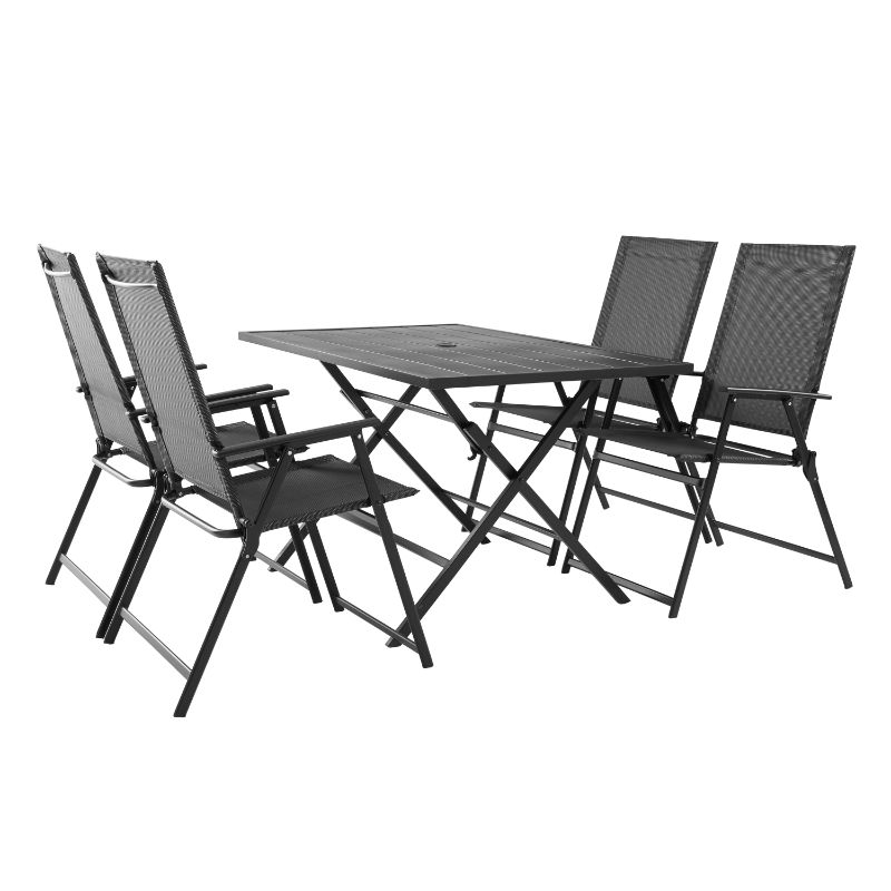 Photo 1 of *** STOCK PHOTO FOR REFERENCE ONLY*/***
Square Patio 5 Piece Folding Dining Set, 