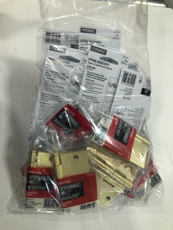 Photo 2 of (NO REFUNDS )- BUNDLE OF 2 ASSORTED  DOOR  HINGES, HARDWARE  , DOOR STOPPERS ,SPRING DOOR STOPS & HINGE PINS **DIFFERENT  SIZES & COLORS**
