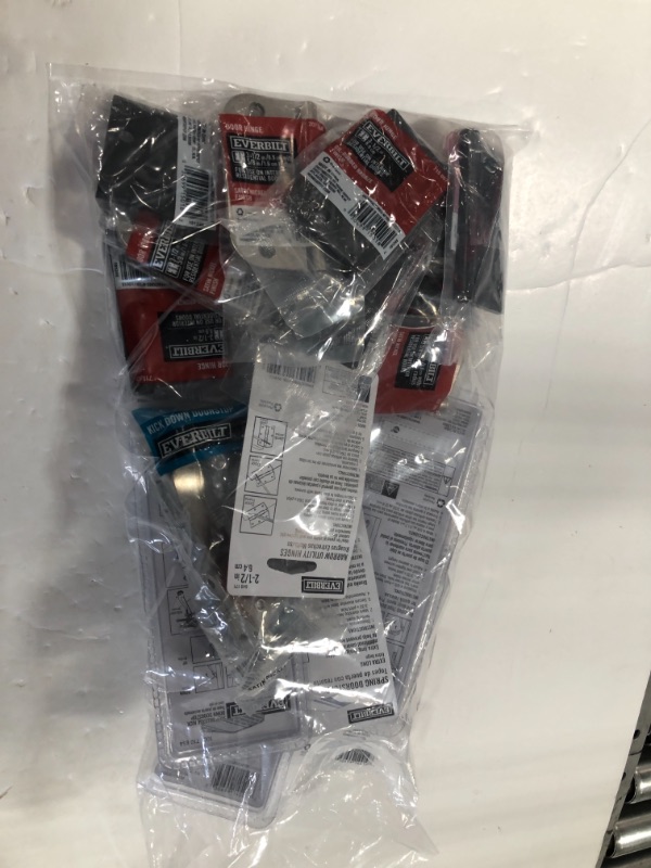Photo 1 of (NO REFUNDS )- BUNDLE OF 20 ASSORTED  DOOR  HINGES, HARDWARE  , DOOR STOPPERS ,SPRING DOOR STOPS & HINGE PINS **DIFFERENT  SIZES & COLORS**
