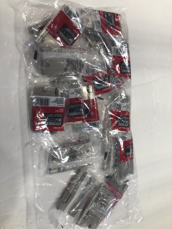 Photo 1 of (NO REFUNDS )- BUNDLE OF 20 ASSORTED  DOOR  HINGES, HARDWARE  , DOOR STOPPERS ,SPRING DOOR STOPS & HINGE PINS **DIFFERENT  SIZES & COLORS**
