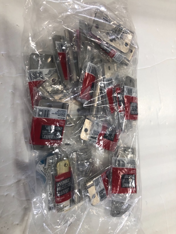 Photo 1 of (NO REFUNDS )- BUNDLE OF 20 ASSORTED  DOOR  HINGES, HARDWARE  , DOOR STOPPERS ,SPRING DOOR STOPS & HINGE PINS **DIFFERENT  SIZES & COLORS**
