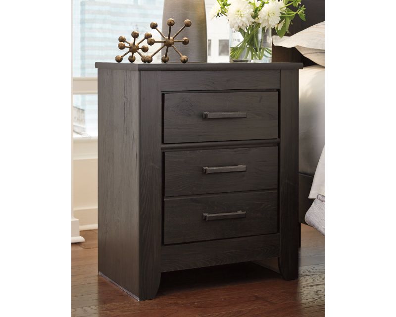 Photo 1 of ***SMALL CHIP*** Signature Design by Ashley Brinxton Charcoal Nightstand
