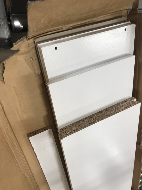 Photo 4 of Closetmaid Pantry Storage Cabinet, White ***USED,MINOR DAMAGE, MISSING SOME HARDWARE***