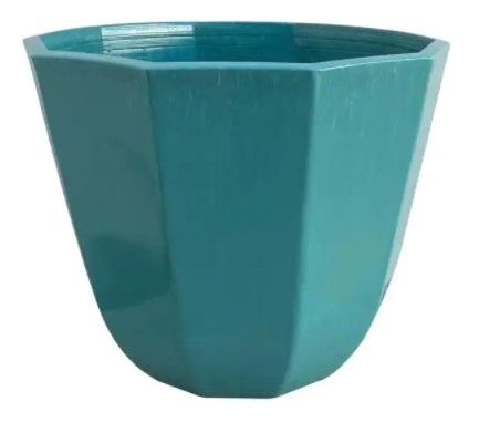 Photo 1 of 3 pack 16 in. Alessi Plastic Planter, Aqua