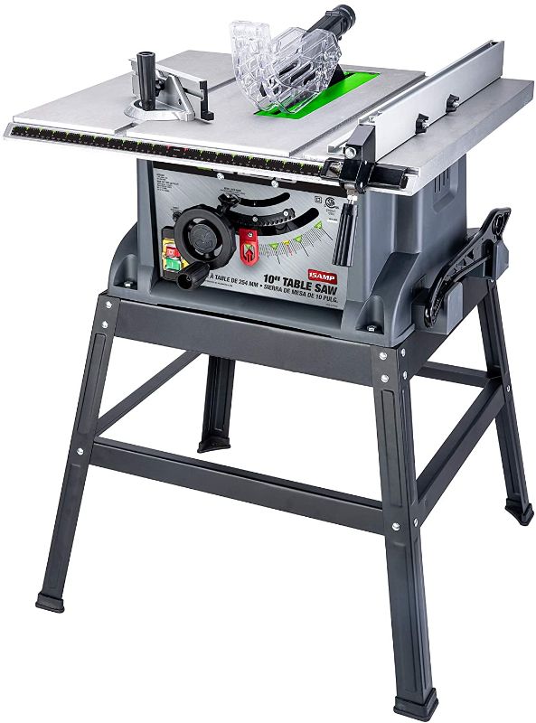 Photo 1 of *Loose Hardware*
Genesis (GENBC) 10 in. 15 Amp Table Saw with Metal Stand, Miter gauge, Rip Fence, Push Stick and Accessory Storage (GTS10SC)
