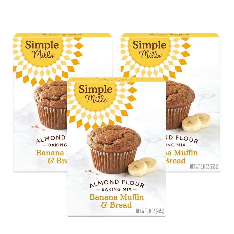 Photo 1 of *NonRefundable Best by 1/29/2022* Simple Mills Almond Flour Baking Mix - Banana Muffin & Bread - SET OF 3