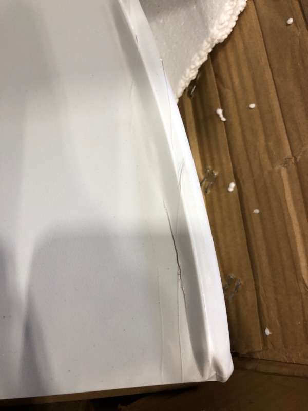 Photo 1 of *READ BELOW** LAKHOW 122YZ 4-Foot Round Bi-Fold White Plastic Event Folding Table with Handle, 48*48*29
