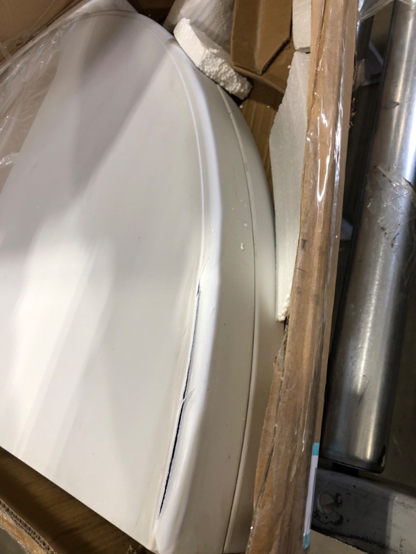 Photo 1 of *READ BELOW** LAKHOW 122YZ 4-Foot Round Bi-Fold White Plastic Event Folding Table with Handle, 48*48*29
