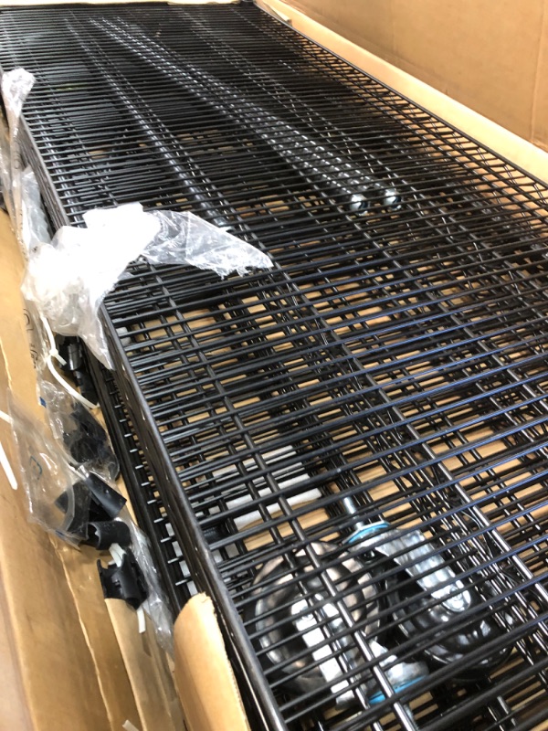 Photo 1 of Amazon Basics 5-Shelf Adjustable, Heavy Duty Storage Shelving Unit (350 lbs loading capacity per shelf), Steel Organizer Wire Rack, Black (36L x 14W x 72H)