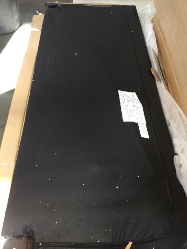 Photo 2 of **MINOR DAMAGE* Crown Mark Erin Upholstered Panel Bed in Black, Queen
