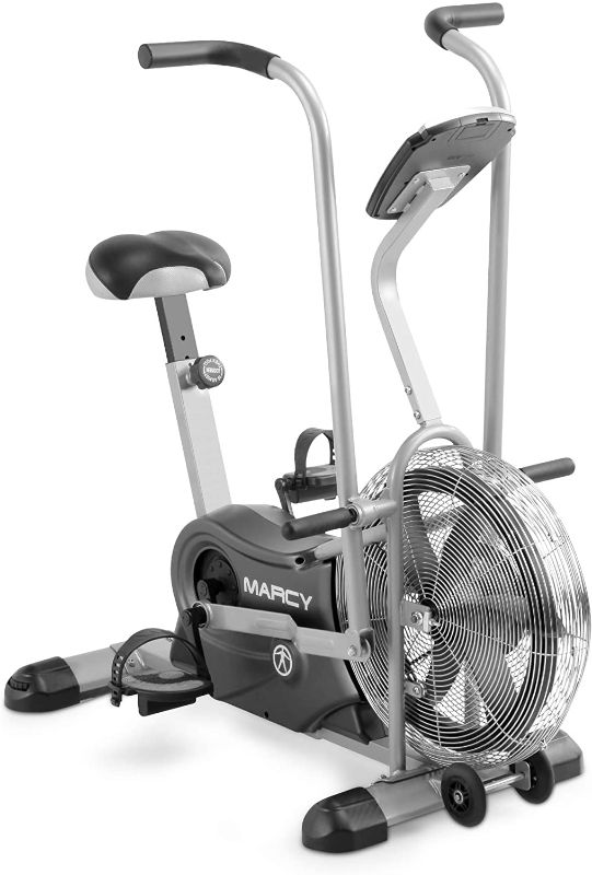 Photo 1 of ***PARTS ONLY MISSING PARTS ***Marcy Exercise Upright Fan Bike for Cardio Training and Workout AIR-1 , black, 48.0' L x 25.0' W x 48.0' H
